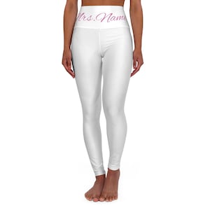 Bride to be Leggings, Customizable, Bachelorette party leggings, Matching Leggings, Bridal Party, Leggings High Waisted Yoga Leggings