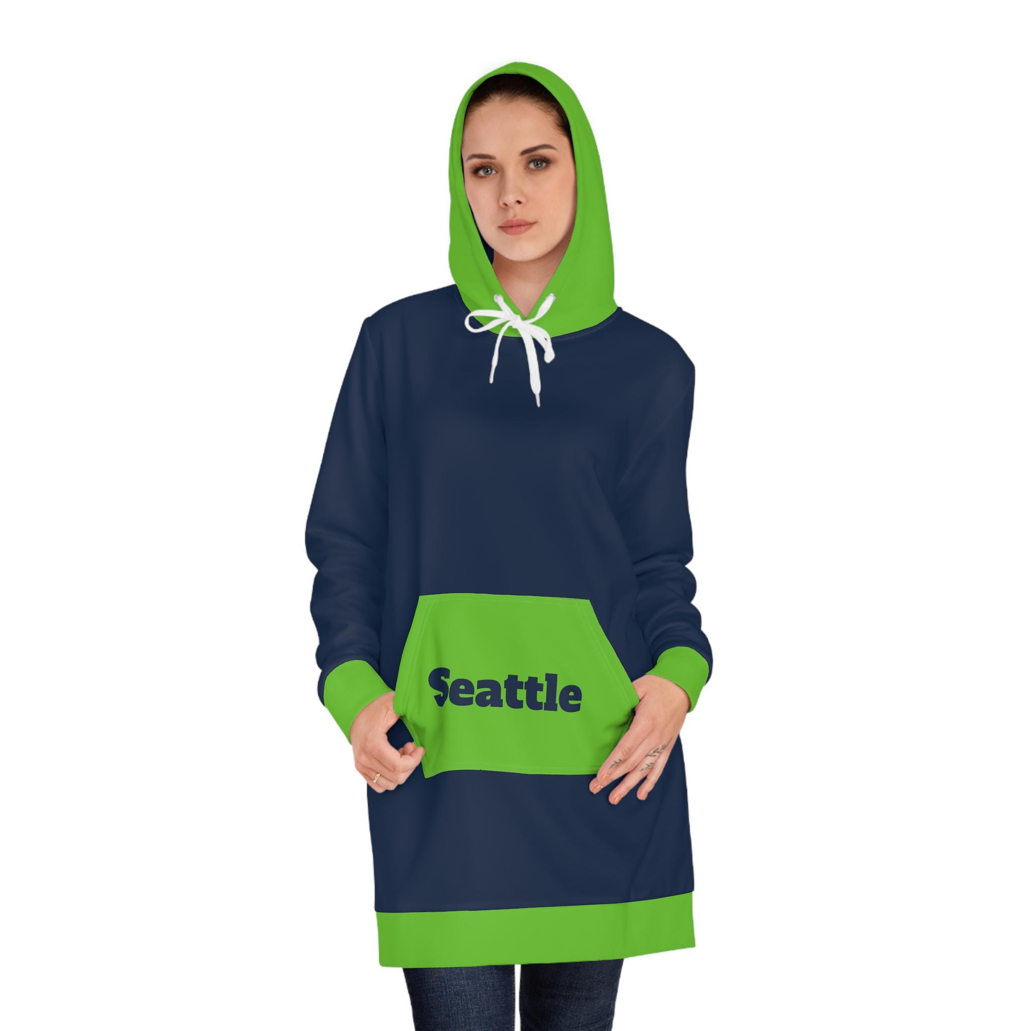 Discover Seattle Football Women's Hoodie Dress, Game Day Outfit, Christmas gift