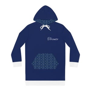Toronto Hockey Themed Frauen Hoodie Kleid