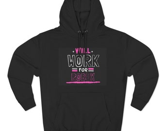 Sudadera con capucha de tres paneles de polar con diseño de gamer y chica divertida
