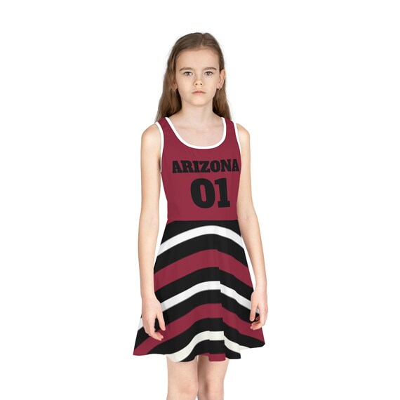 Red and Black Striped Girls Dress, Arizona Football Themed Dress, Toddler  Dress, Game Day Outfit, Matching Dress, Christmas Gift - Etsy