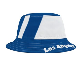 Stretch Denim Reversible Bucket Hat of LA Dodgers Los  display picture 2