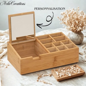 Organizador de escritorio - Portalápices personalizado - Organizador de escritorio de madera - Regalos para el Día de la Madre o el Padre - Regalos de agradecimiento