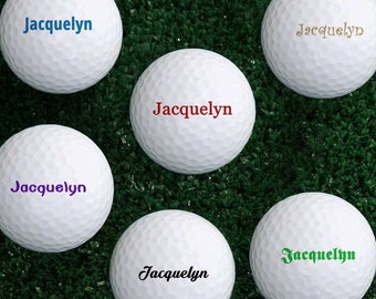 Juego de pelotas de golf personalizadas de 6 pelotas de golf personalizadas con regalos de nombre para amantes del golf