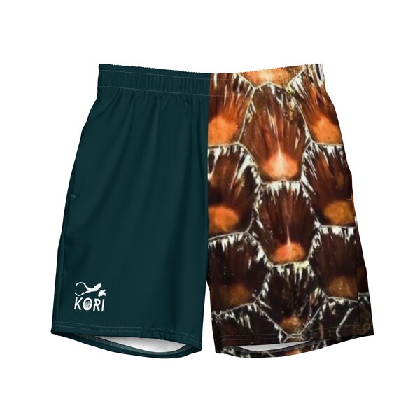 Green Sea Turtle Men's Swim Trunks, Ocean Inspired Boardshorts, Surf Boardies, Mens Shorts, Sportswear