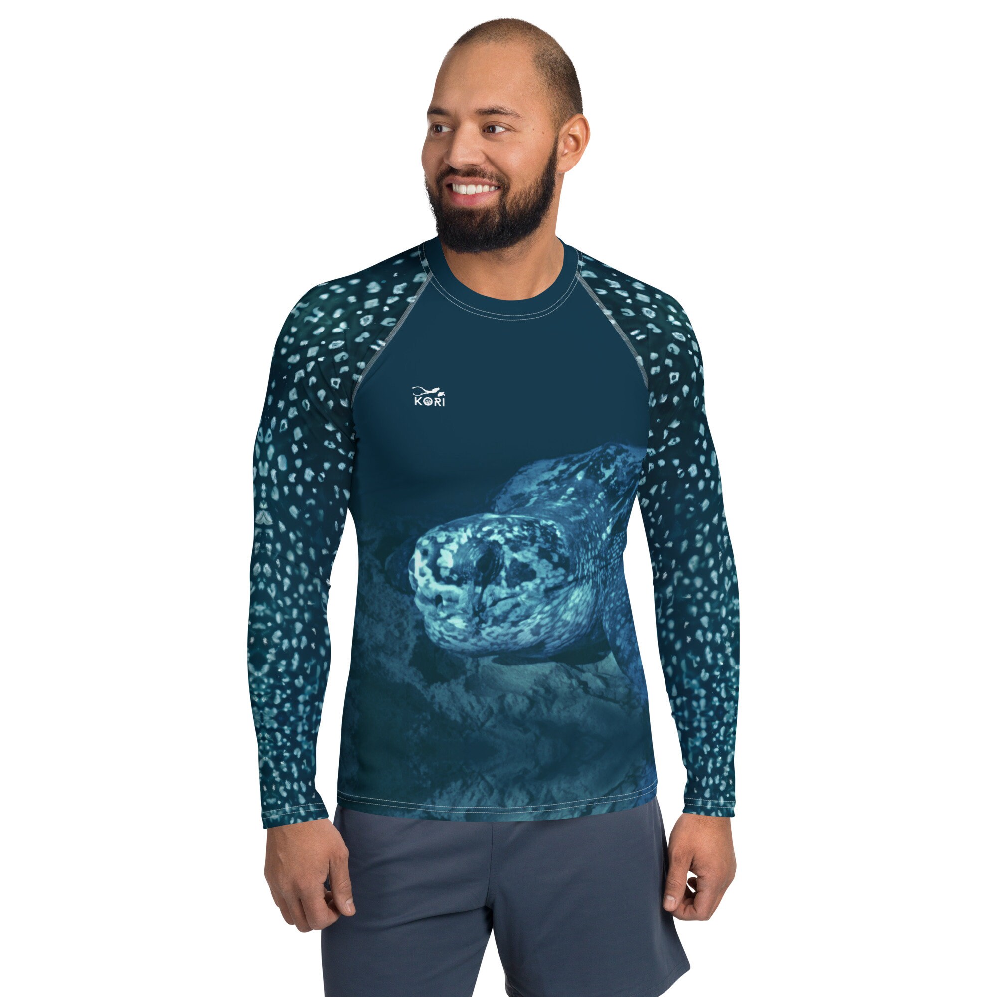 VILEBREQUIN Men Zipped Long Sleeves Rashguard Turtles Chain