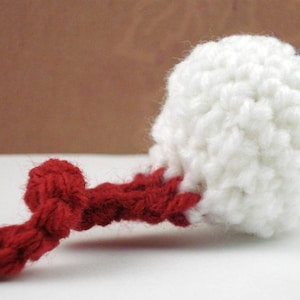 Crocheted Eyeball Cat Toy with catnip, choose your color image 1