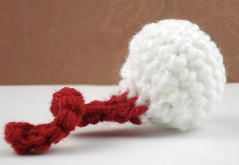 Crocheted Eyeball Cat Toy with catnip, choose your color image 1