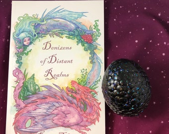 Signed Book Denizens of Distant Realms by Dawn Vogel - Fantasy Short Stories