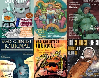 Signed Book Mad Scientist Journal (choose an issue) - Fantasy, Sci-Fi, and Horror Short Stories and More!