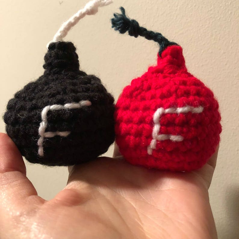 Crocheted F-Bombs Cat Toys, stuffed with catnip image 1