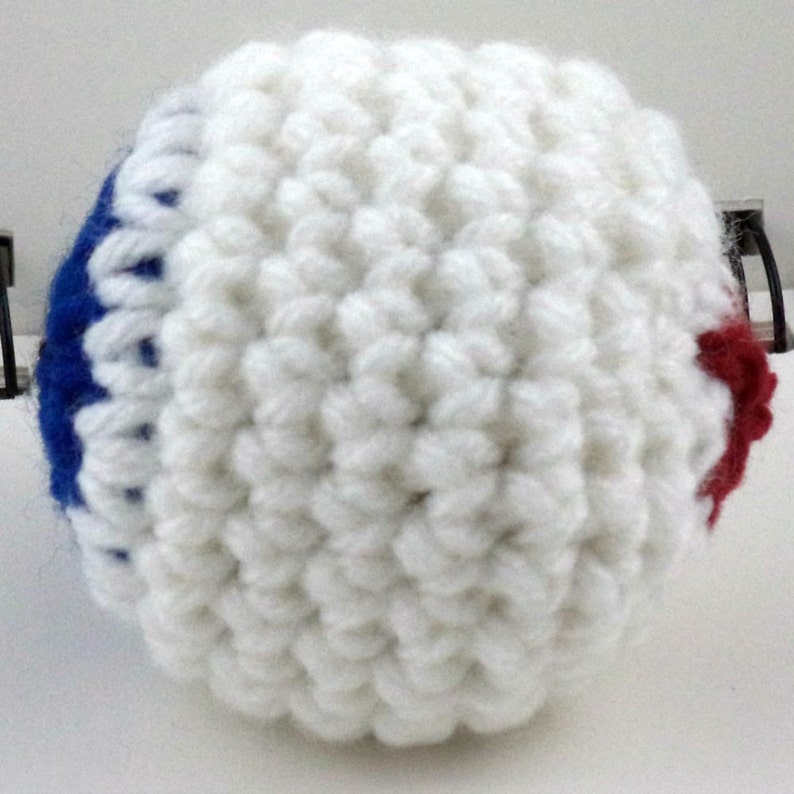 Large Crocheted Eyeball Cat Toy with catnip and bell, choose your color image 3