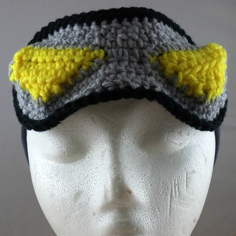 Crocheted Goggles Headband the Scientist SWGHHGGSCIT02 Etsy