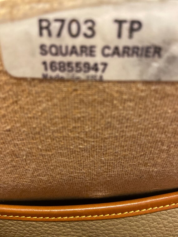 Dooney and Bourke Square Beige Carrier - image 6