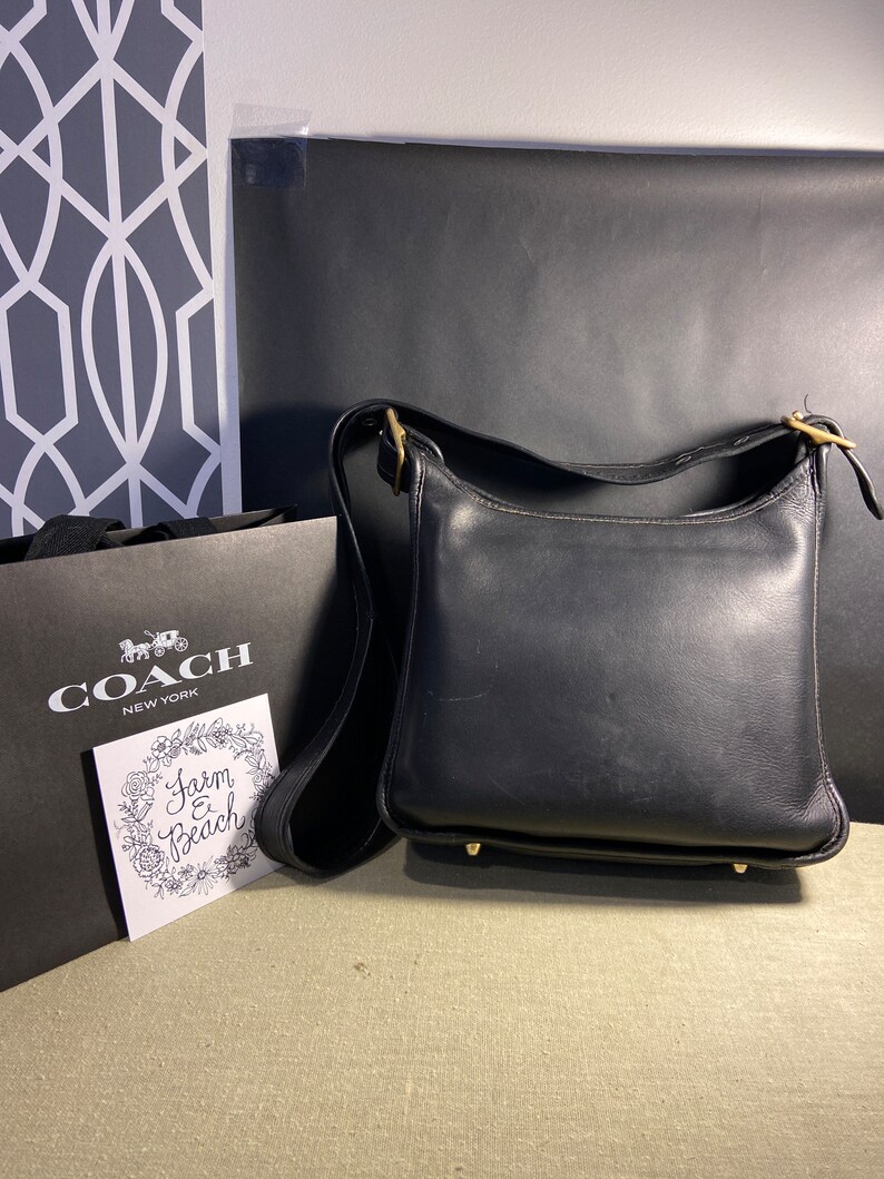 Vintage Legacy Black Coach Janice Bag Weekend Sale 75 Final Etsy