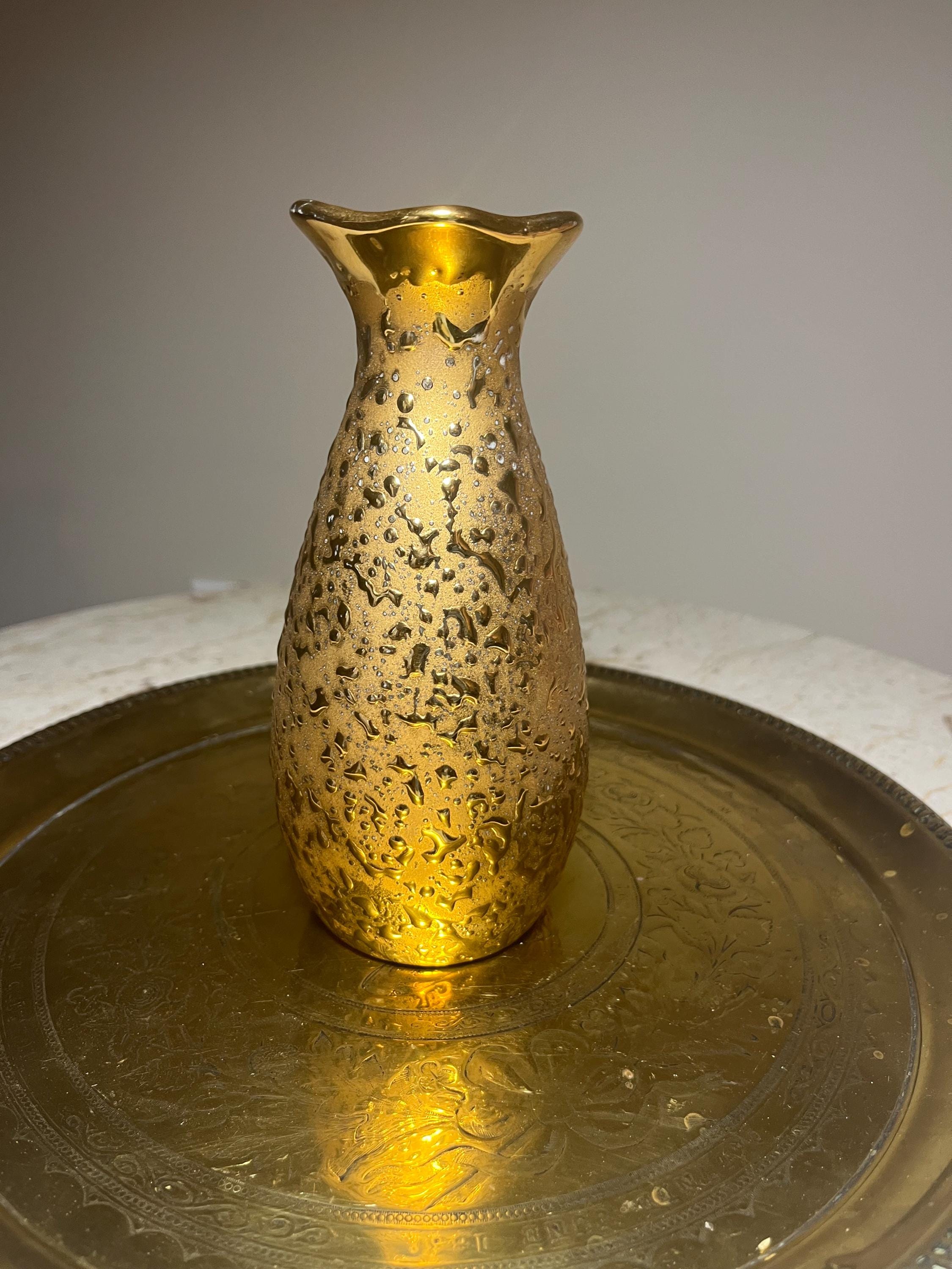 22k Gold Vase - Etsy