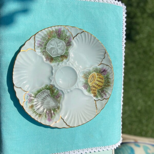 Oyster Plate Etsy