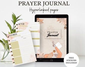 Digital Prayer Journal Prayer Notes Spiritual Journey GoodNotes & TouchNotes Ipad and Android Prayer Planner Bible Studying
