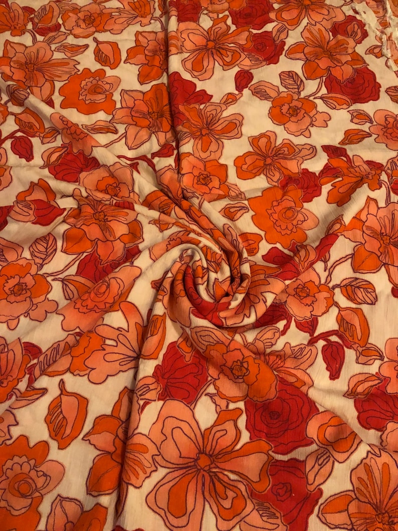 Rayon Gauze Crinkle Fabric 2 Yards