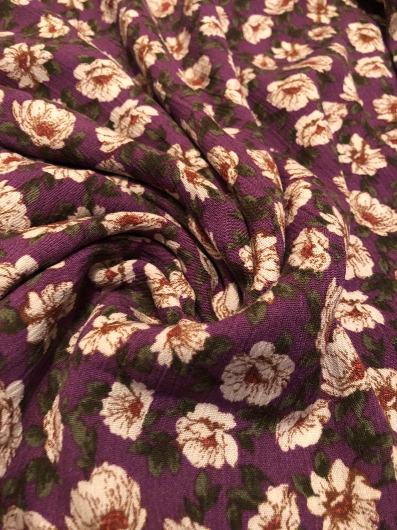 Rayon Gauze Crinkle Fabric 2Yards Etsy