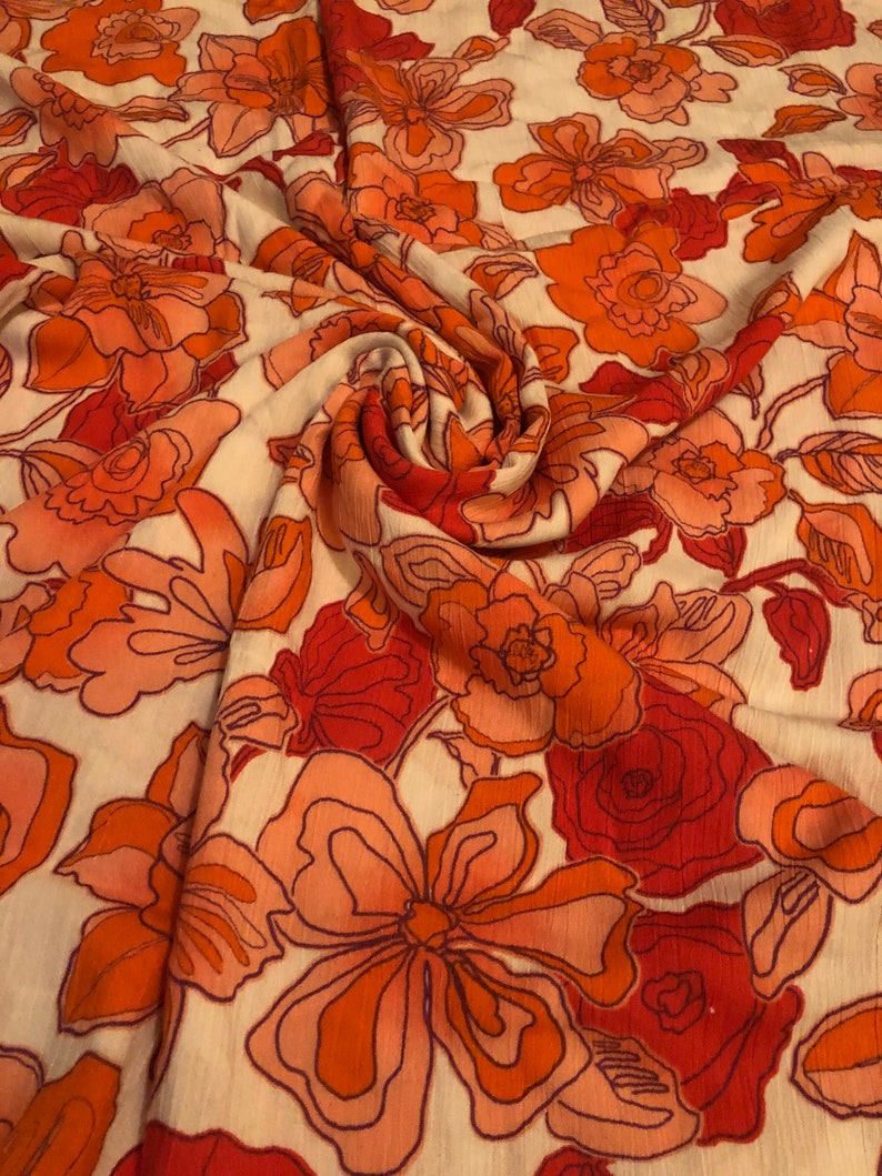 Rayon Gauze Crinkle Fabric 2 Yards