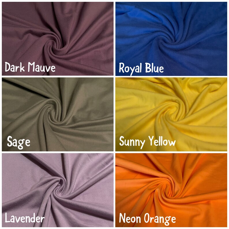 Stretch Jersey Knit Double Soft Brushed Fabric 1yard Etsy