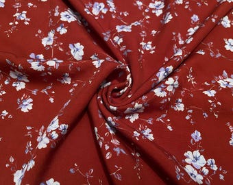 Rayon Challis Fabric Florals Print