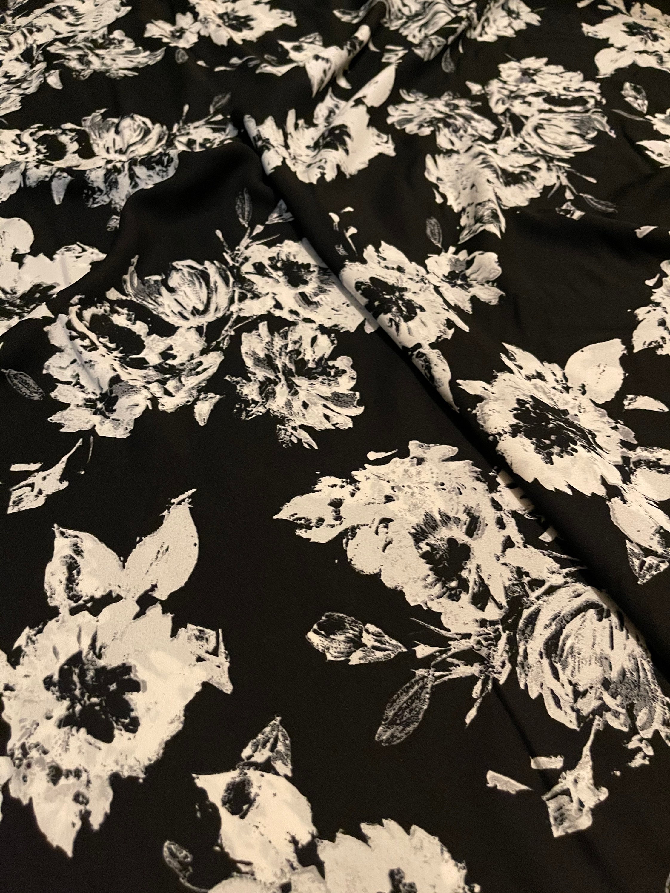 Woven Polyester Floral Print Fabric 27/8 Yards Etsy