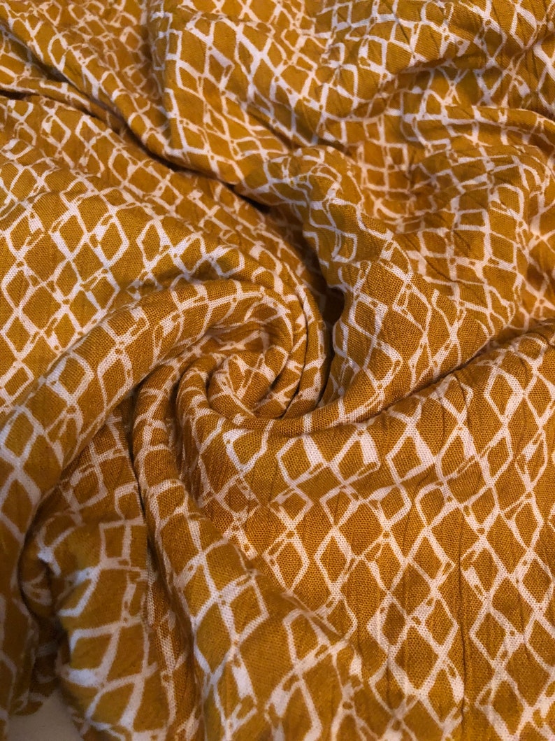 Rayon Gauze Crinkle Fabric 2 Yards