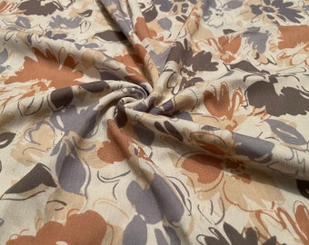 Rayon Gauze Fabric Florals Print 3 Yards