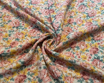 Challis Fabric Florals Pattern 2 Yards