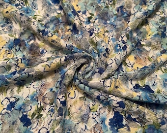 Lace Fabric Floral Design 1-Yard
