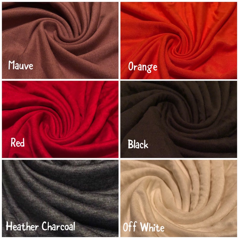 KNIT FABRIC: Stretch Rayon Jersey Knit Fabric 1 Yard image 3