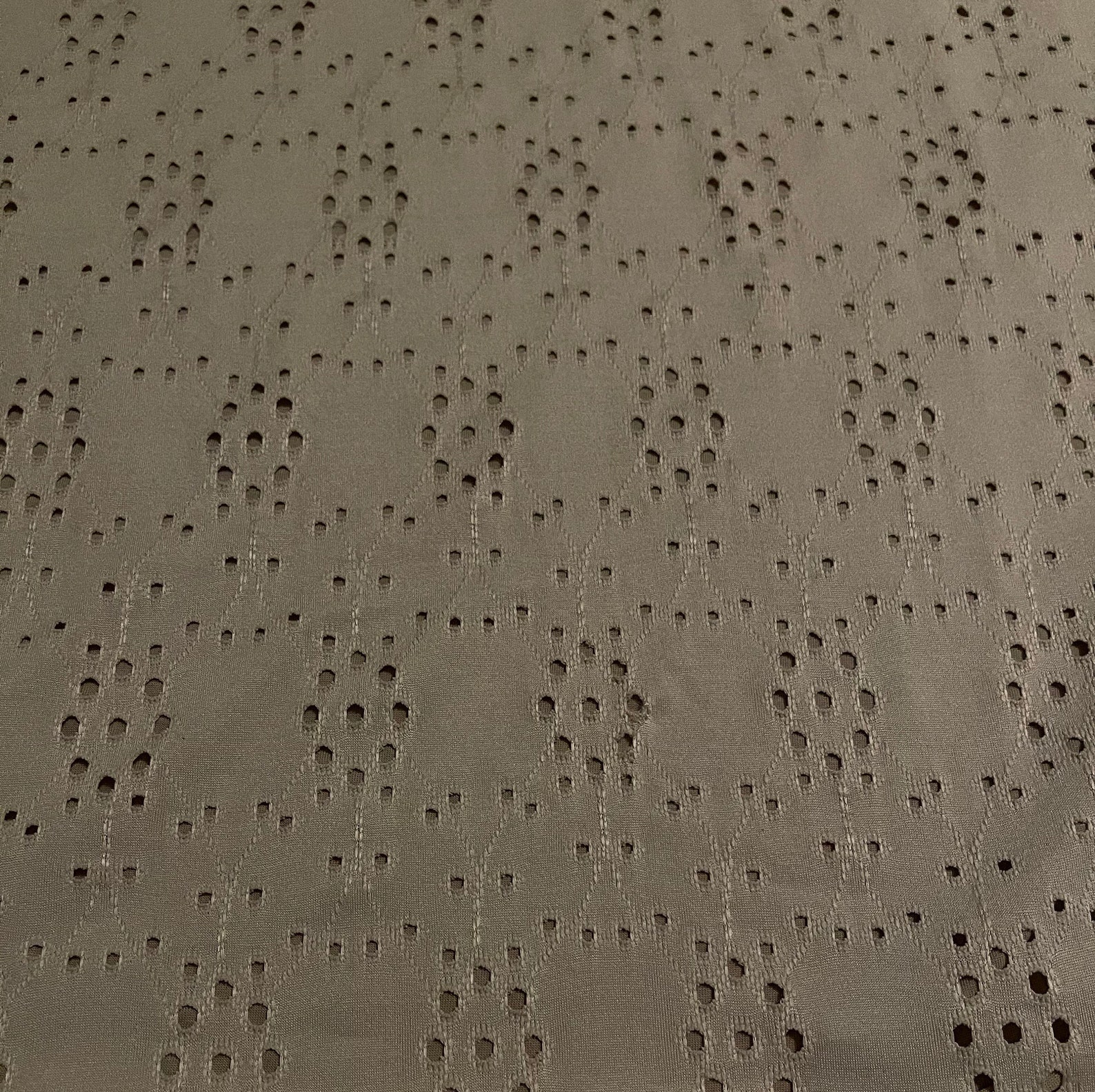 Stretch Eyelet Design Jersey Knit Fabric 1 Yard Etsy