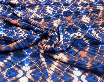 Wool Dobby Fabric Tie Dye Design  2-1/4 Yards