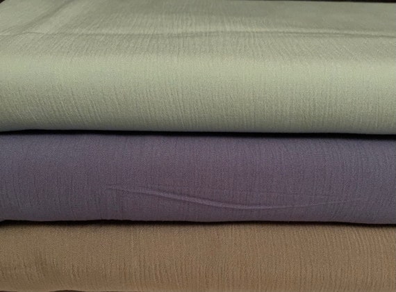 Rayon Gauze Crinkle Fabric 2 Yards