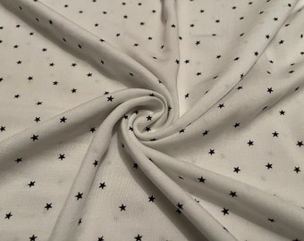 Challis Fabric Tiny Stars Pattern 2 Yards