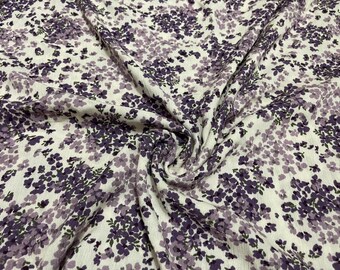 Rayon Gauze Fabric Floral Print 2 Yards