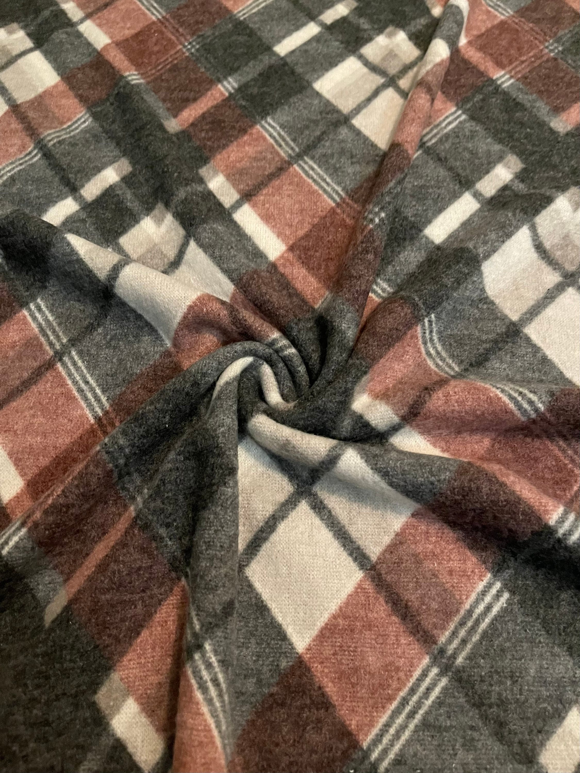 Brushed Sweater Knit Fabric Diamond 
