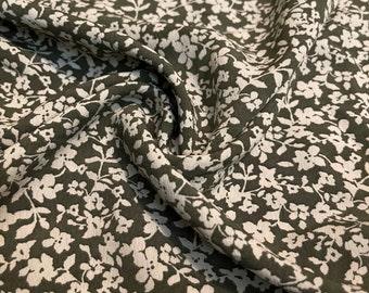 Style P-1128-504 Black Red Built with Chain and Animal Pattern Printed on Wool Dobby fabric by the Yard