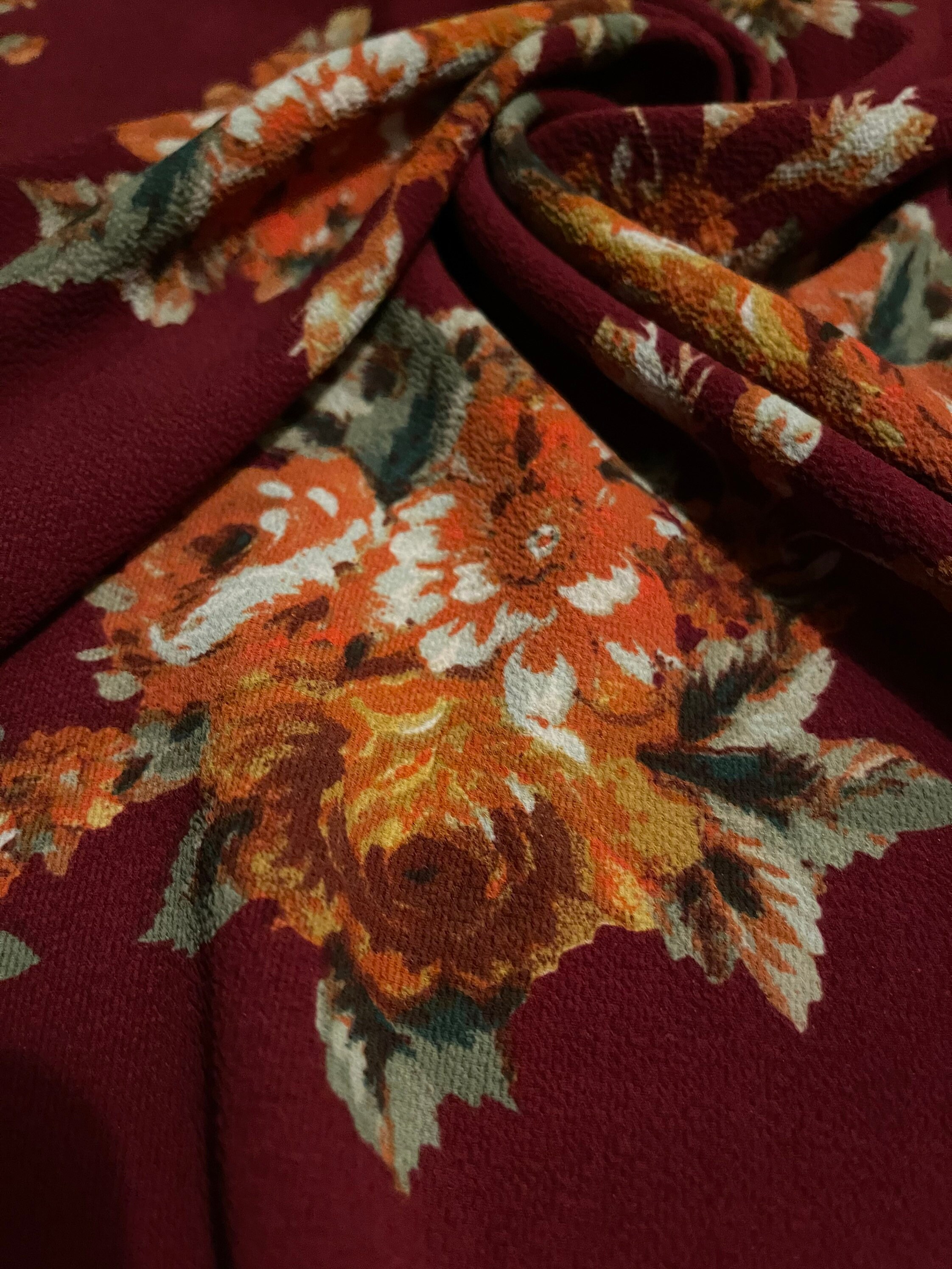 styles for flower crepe material