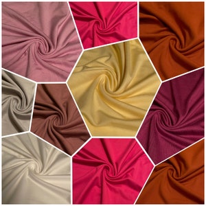 KNIT FABRIC: Stretch Rayon Jersey Knit Fabric 1 Yard image 1