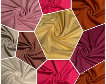 KNIT FABRIC: Stretch Rayon Jersey Knit Fabric 1 Yard
