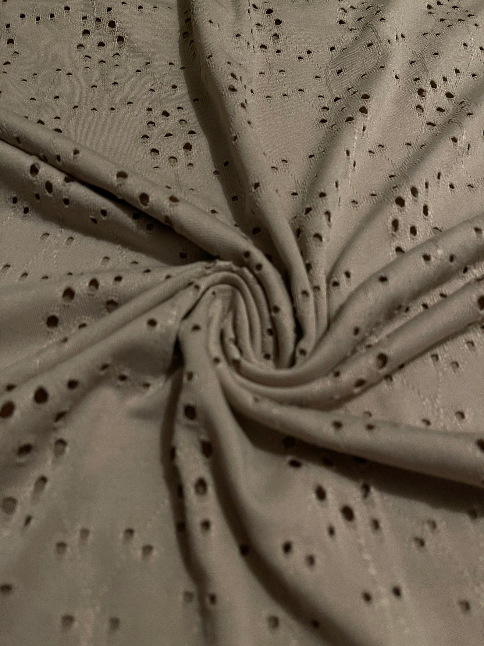 Stretch Eyelet Design Jersey Knit Fabric 1 Yard Etsy