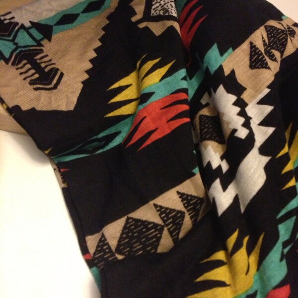 Lycra Tribal Print Fabric 1 yard