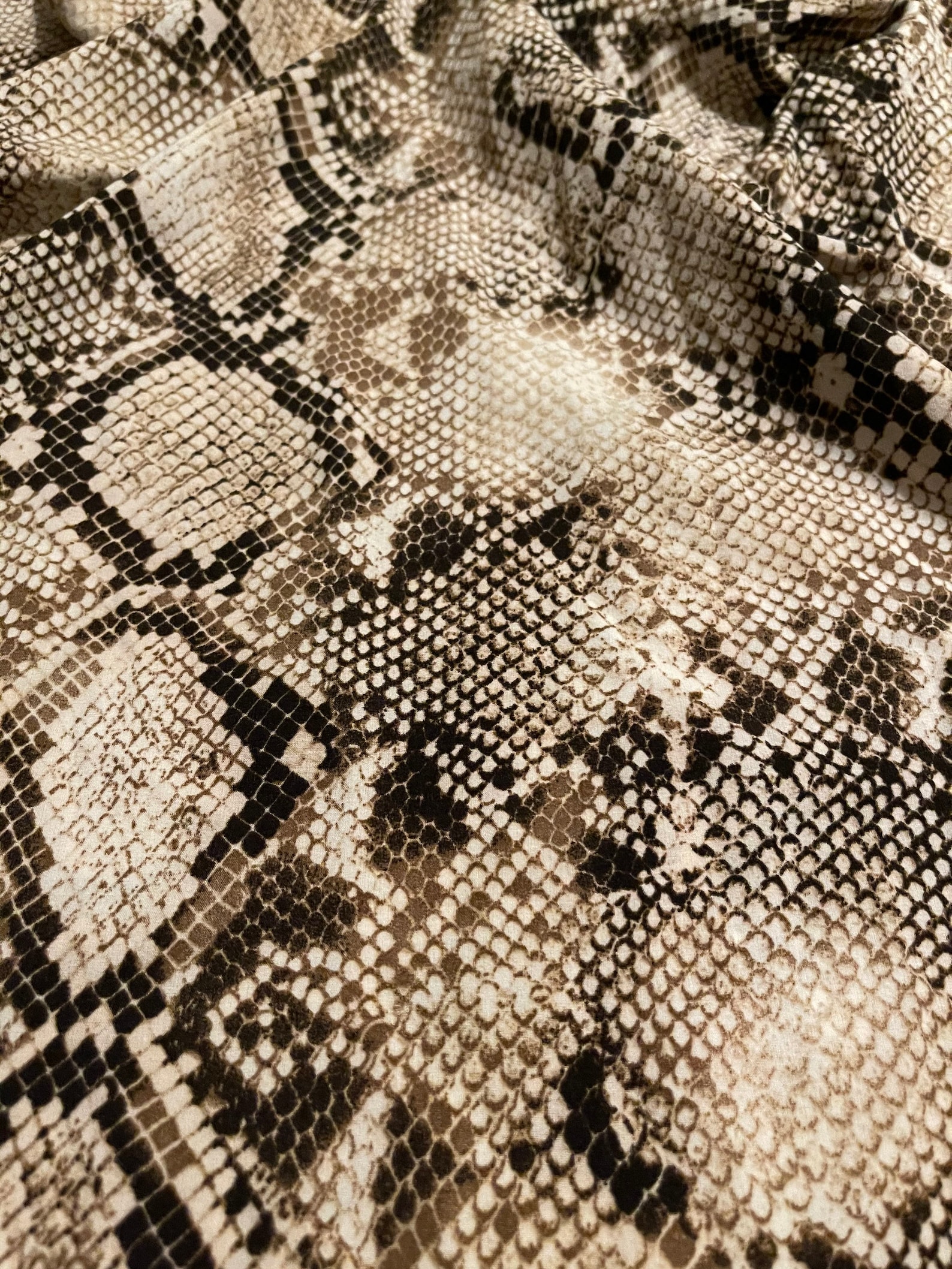 Polyester Woven Reptilian Pattern Fabric 2 Yards Etsy