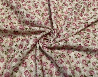 Mesh Lace Fabric Mini Florals Pattern 1 Yard