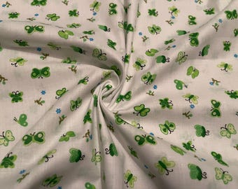 Poplin Fabric Mini Butterfly Print