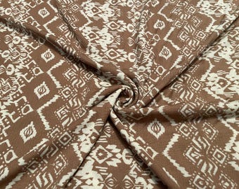 Rayon Gauze Fabric Abstract Print 2-Yards