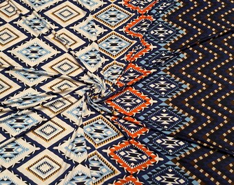 Stretch Knit ITY Fabric Tribal Print